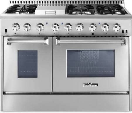 42 inch gas range double oven